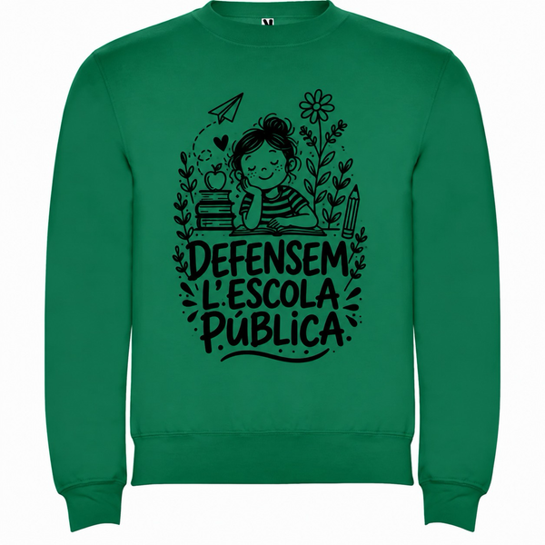 JUNIOR · Sudadera infantil "Defensem l'escola pública"