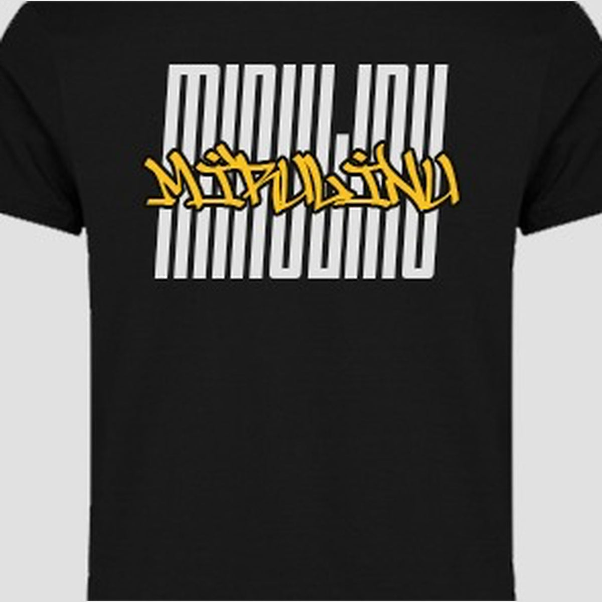 Detall del logo Mirulinu a l’esquena