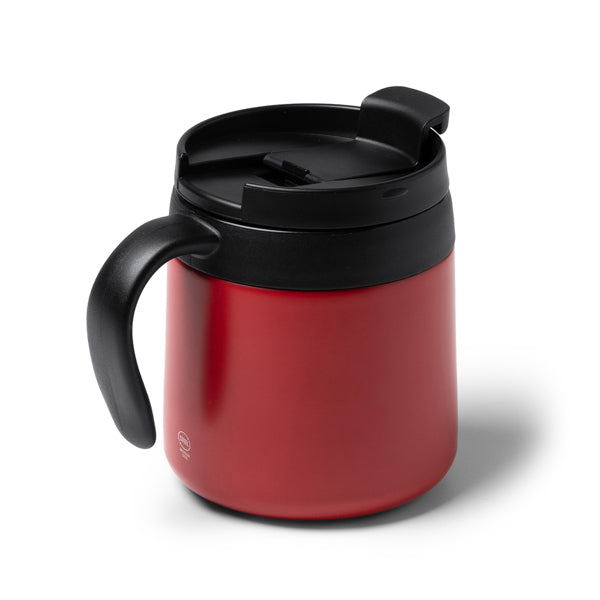 Taza térmica Vake 350 ml con asa y tapa - Rojo