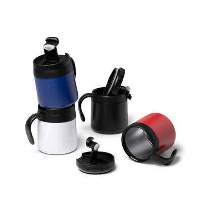 Taza térmica Vake 350 ml con asa y tapa - detalle
