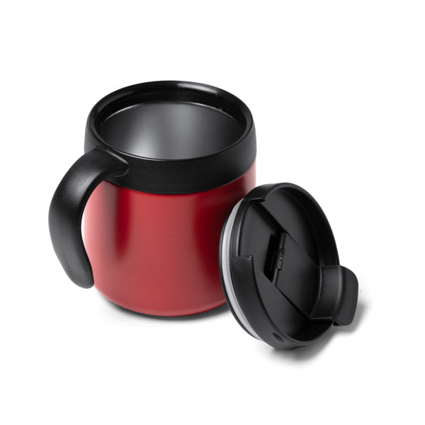 Taza térmica Vake 350 ml con asa y tapa - detalle