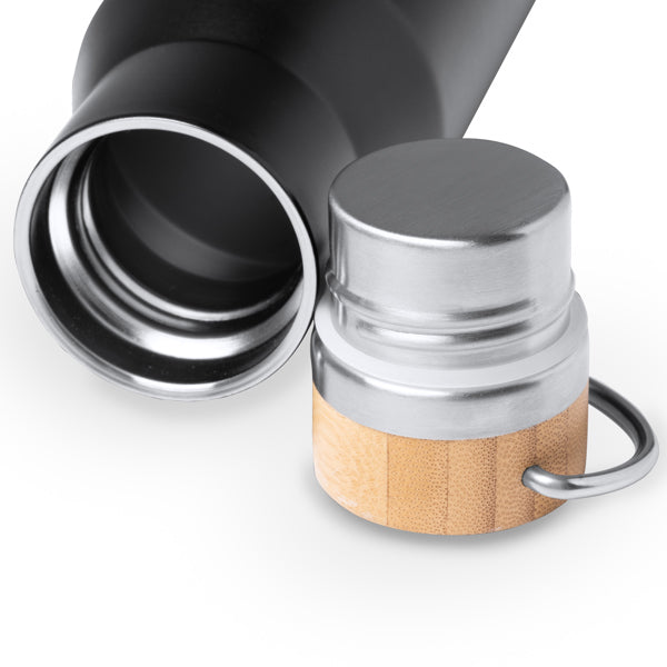 Termo Meyer 550 ml tapa bambú con asa - detalle