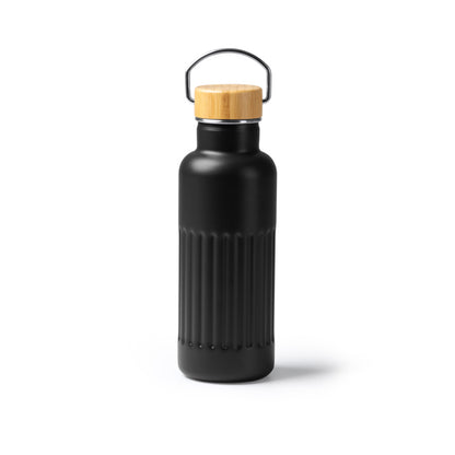 Termo Nobuk 500 ml tapa bambú - Negro