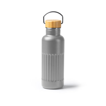 Termo Nobuk 500 ml tapa bambú - Gris