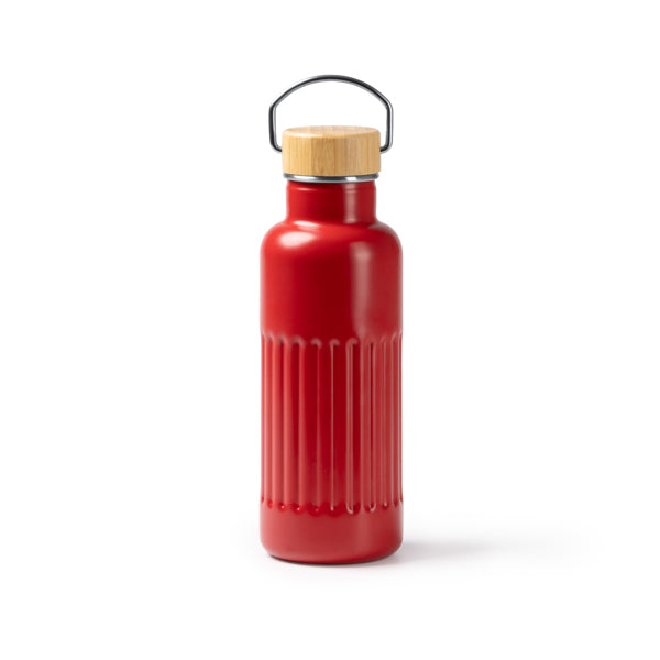 Termo Nobuk 500 ml tapa bambú - Rojo
