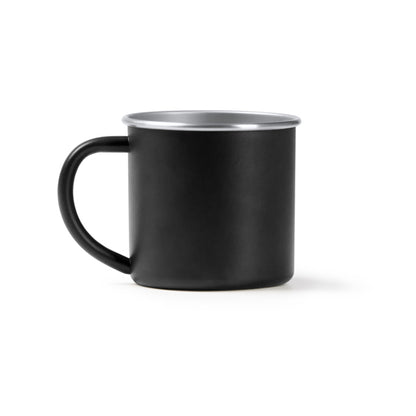Taza inox Dunas 350 ml estilo camping - Negro