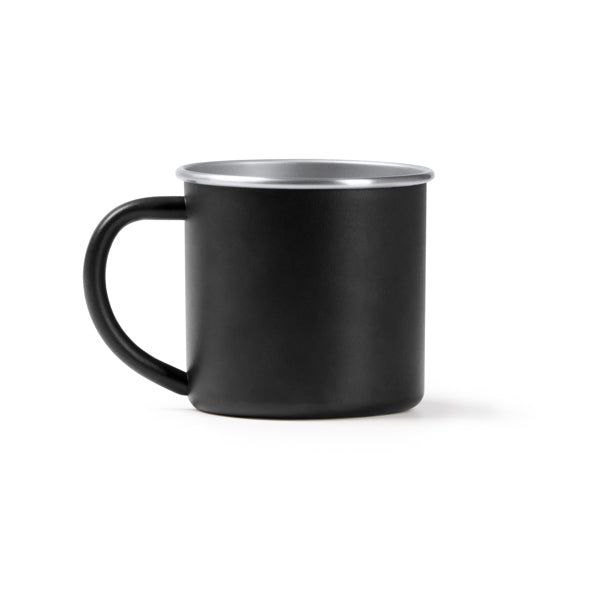 Taza inox Dunas 350 ml estilo camping - Negro