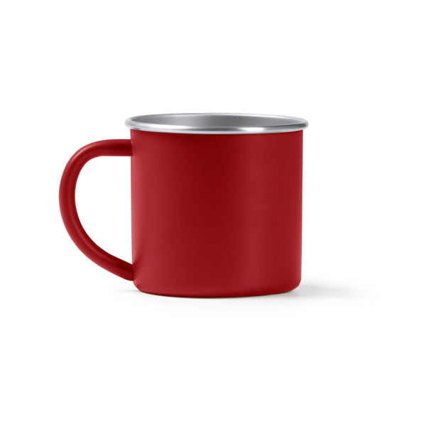 Taza inox Dunas 350 ml estilo camping - Rojo