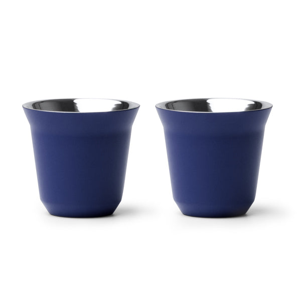 Set 2 vasos espresso Boluto 80 ml - Azul royal