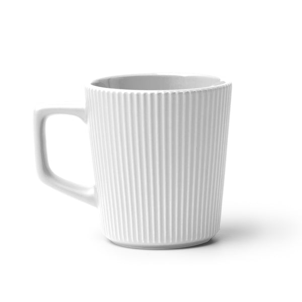 Taza Buks 320 ml ribeteada - Blanco