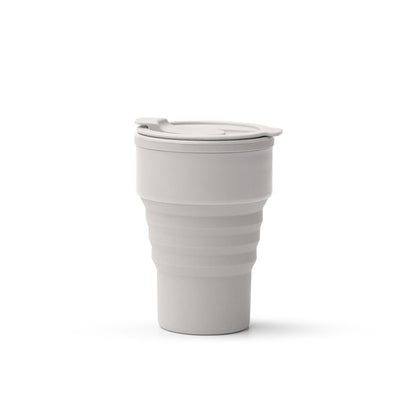 Vaso plegable silicona Moes 400 ml - Gris