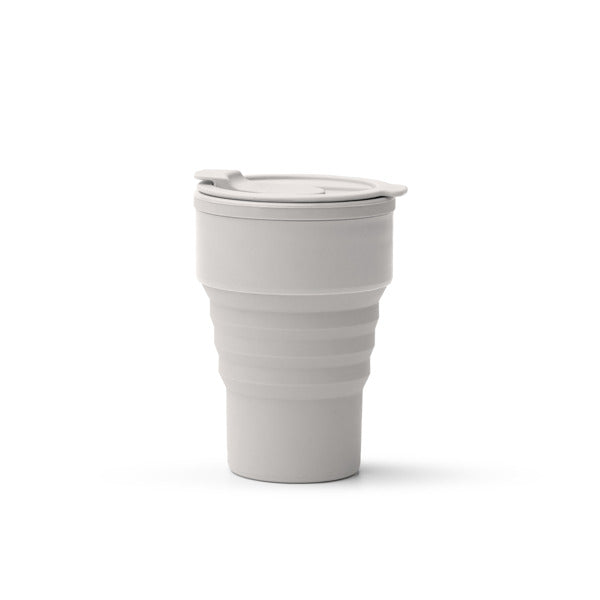 Vaso plegable silicona Moes 400 ml - Gris