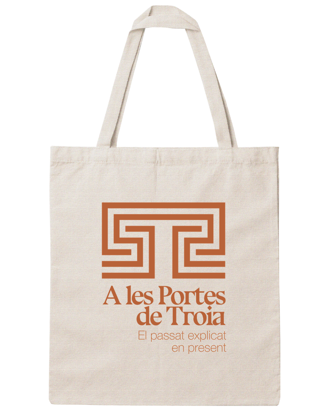 Bossa de tela - Disseny 1, estampat taronja #disseny_disseny-1