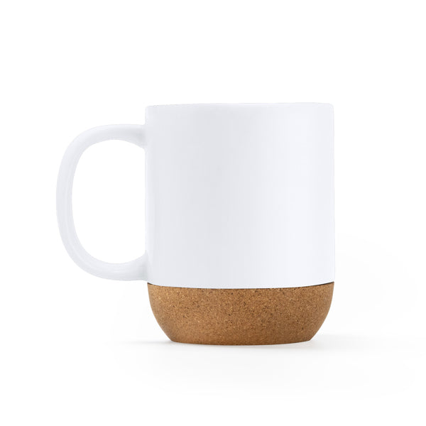 Taza Rosella 420 ml base corcho - Blanco