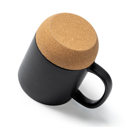 Taza Rosella 420 ml base corcho - detalle
