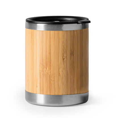 Taza térmica Pana bambú 340 ml - detalle