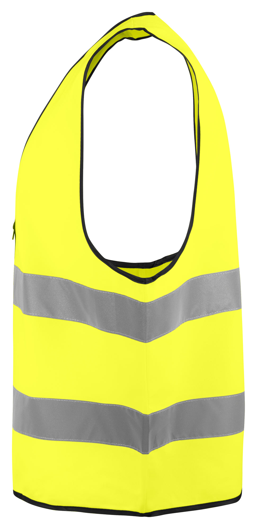 Chaleco reflectante moto amarillo flúo - lateral