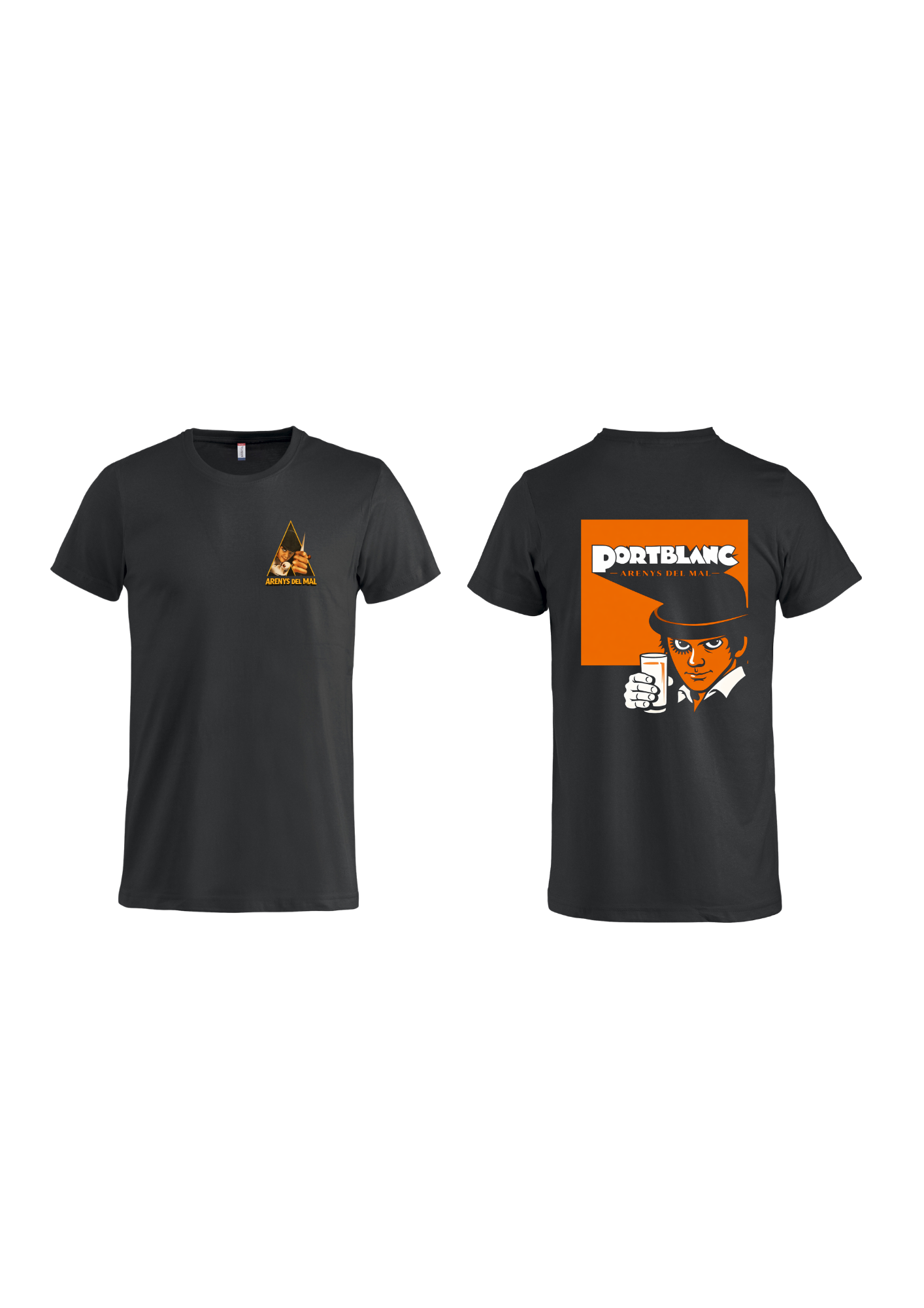 Samarreta "Naranja Mecanica (Port Blanc)"