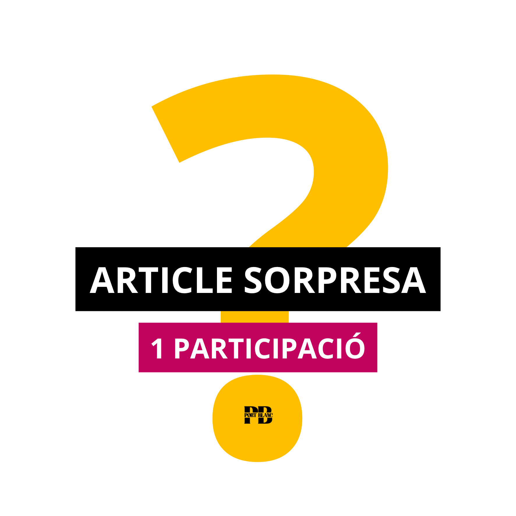 Article Sorpresa “Sorteig Port Blanc”