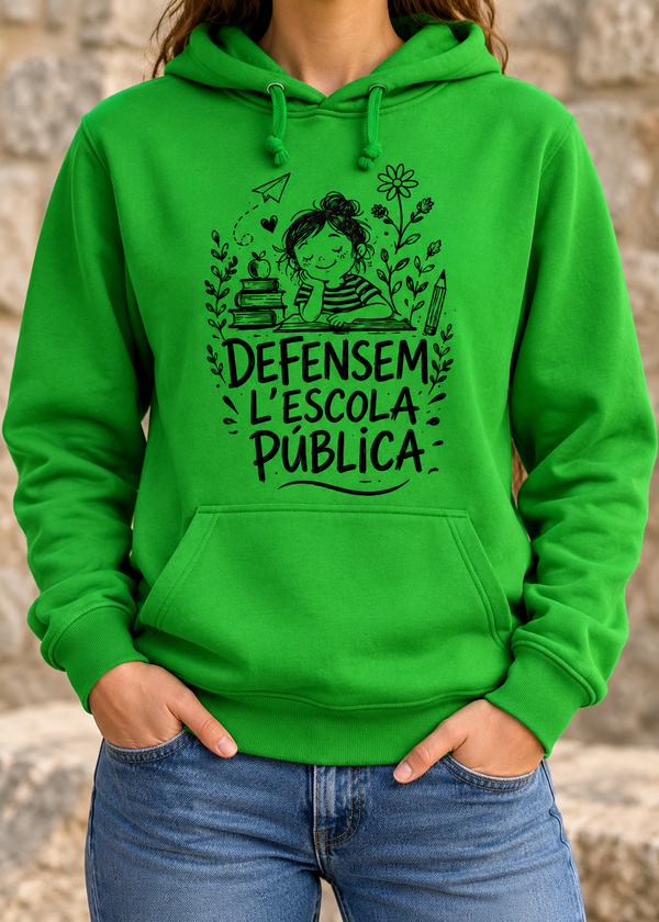 Dessuadora "Defensem l'escola pública"