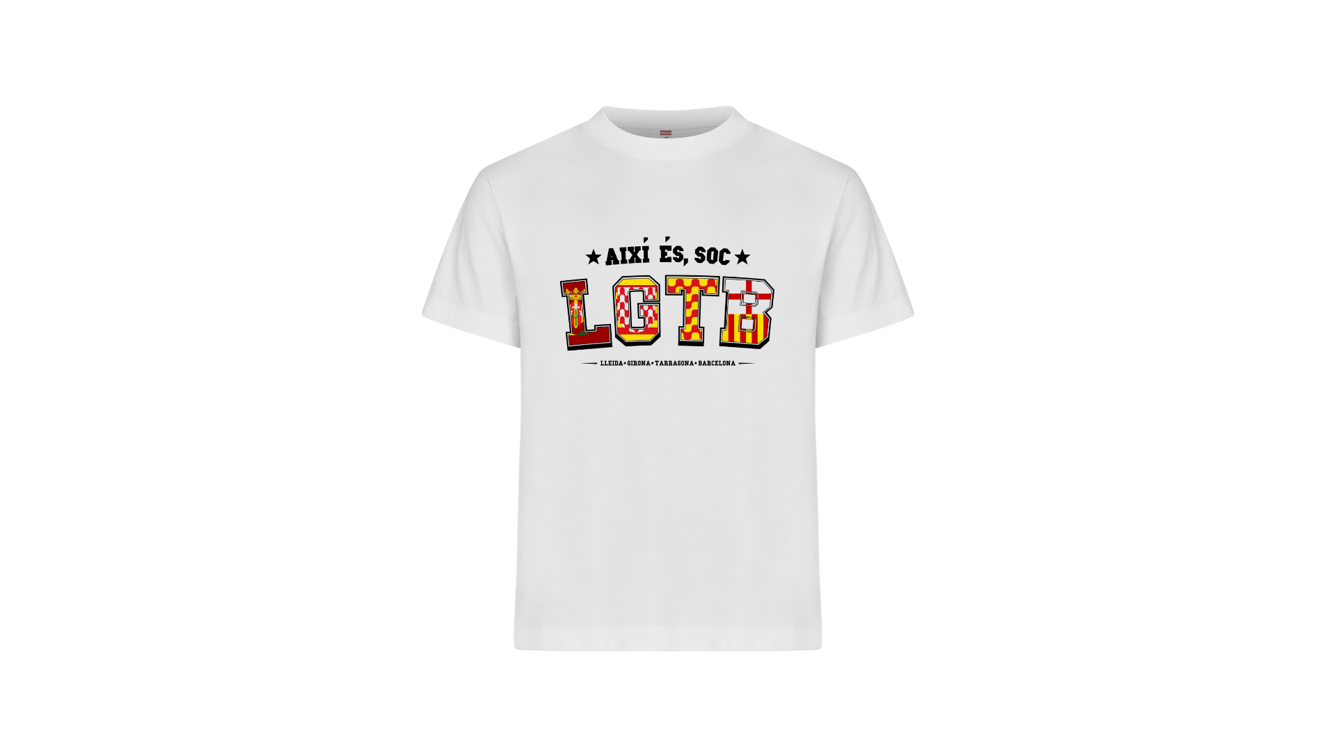 Samarreta LGTB davant