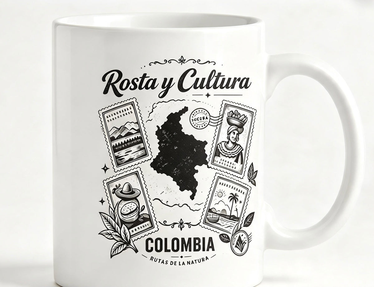 Taza "Rosta y Cultura" — taza blanca Rosta y Cultura