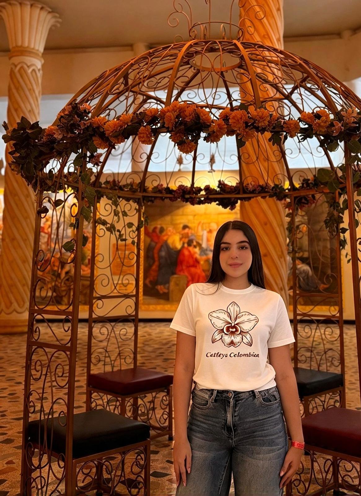 Camiseta "Reina de los Andes" · Blanca — foto real